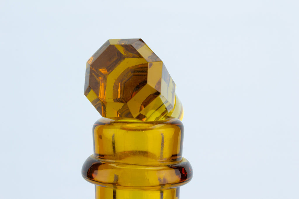 Amber Glass Decanter, English circa 1860