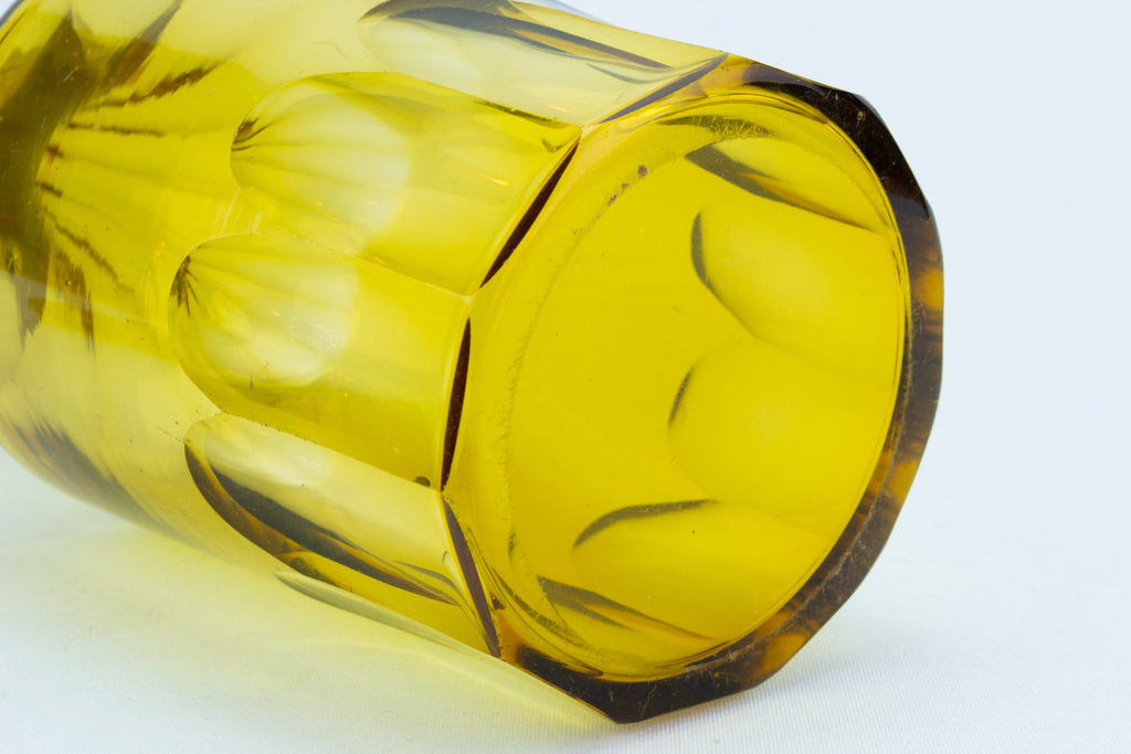 Amber Glass Decanter, English circa 1860