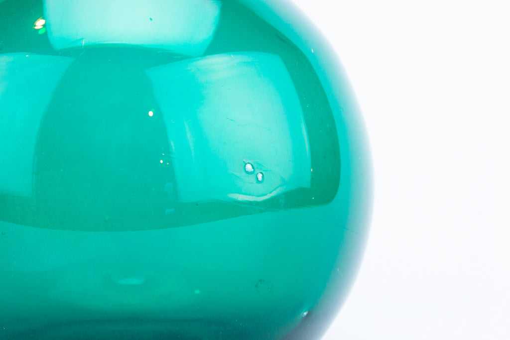 Green Glass Water Carafe, English 19th Century