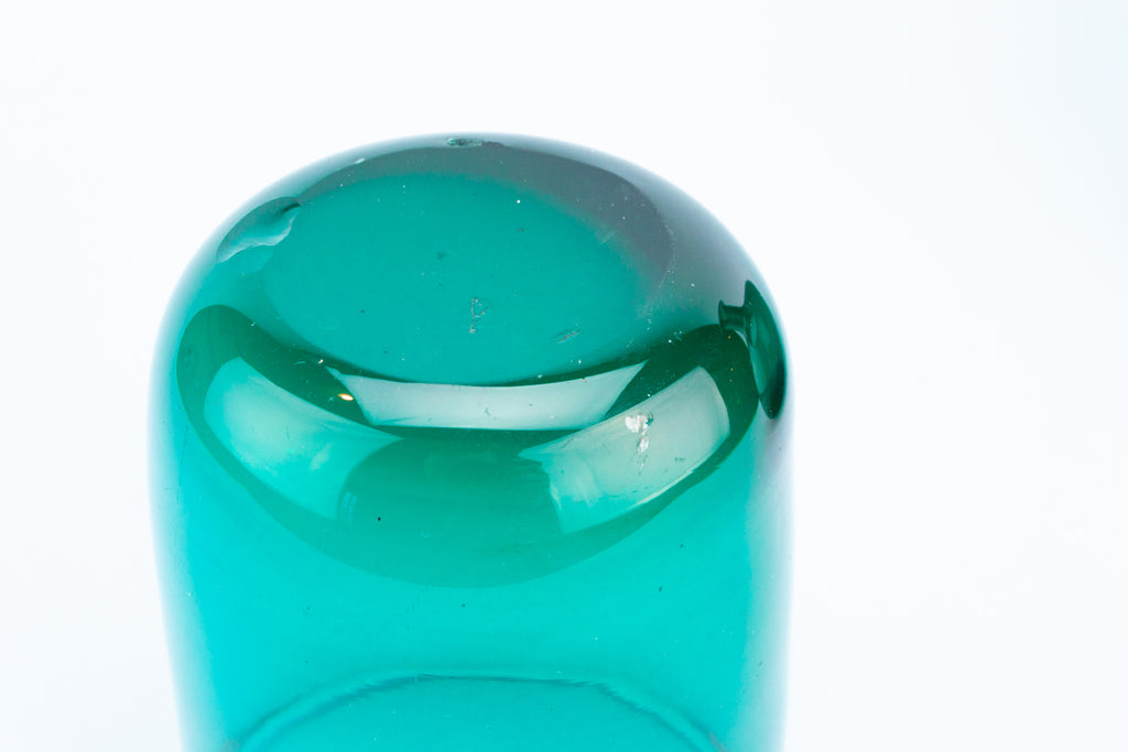 Green Glass Water Carafe, English 19th Century