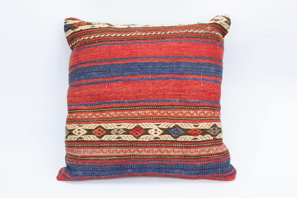 Stripy Vintage Kilim Rug Cushion