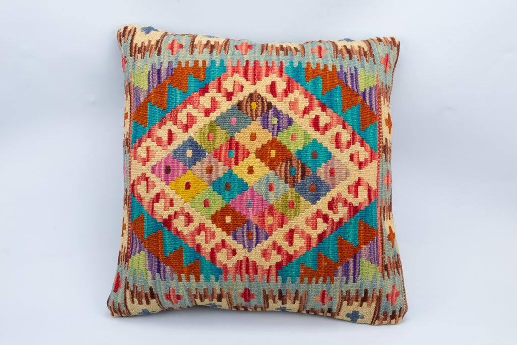 Colourful Vintage Kilim Rug Cushion