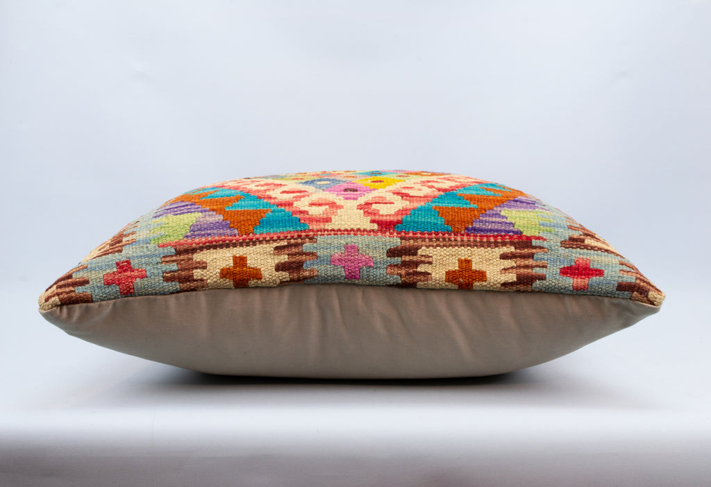 Colourful Vintage Kilim Rug Cushion