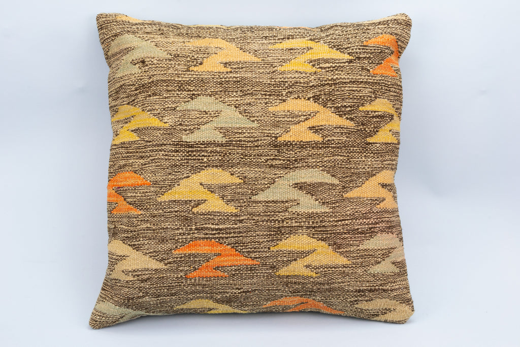 Black Vintage Kilim Rug Cushion