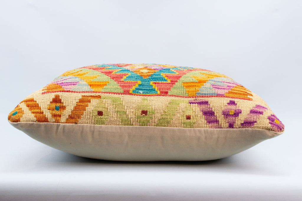 Colourful Vintage Kilim Rug Cushion