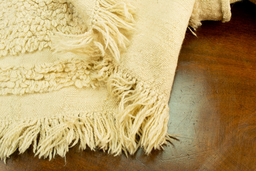 Vintage Tulu Angora Wool Rug circa 1950