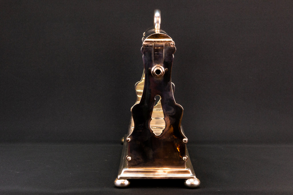 3 Decanters Tantalus, English 19th Century