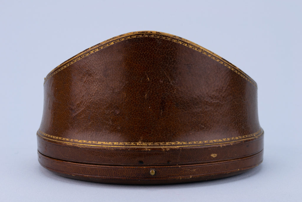 Leather Box for Diamond Tiara, English 19th Century