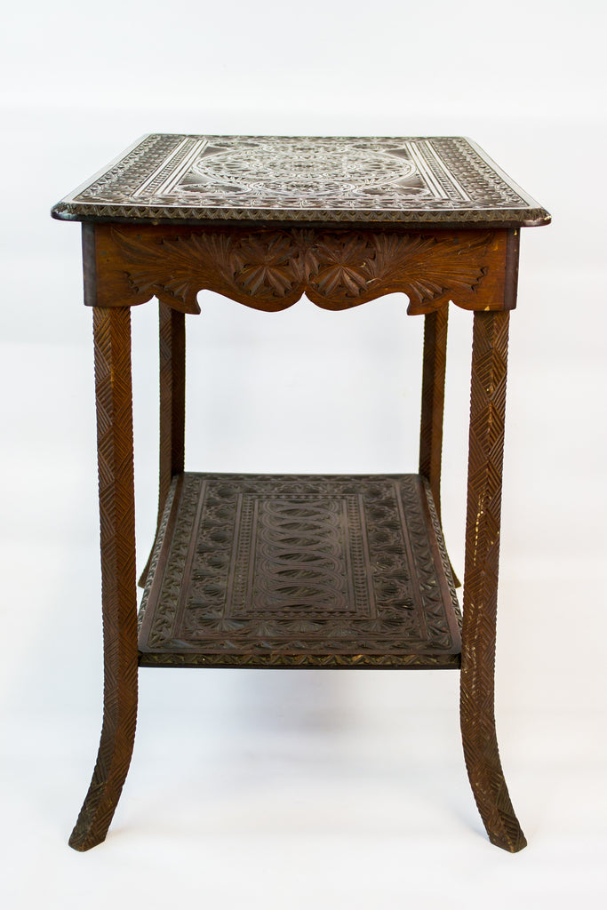 Wooden architectural table, mid 20th c by Lavish Shoestring