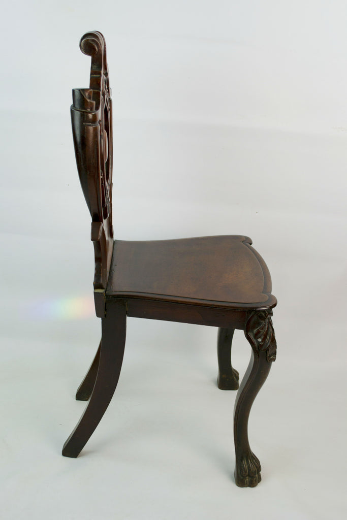 Mahogany hall chair, 19th C by Lavish Shoestring
