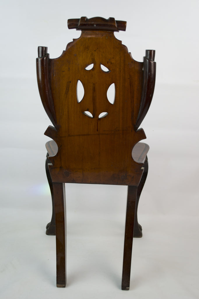 Mahogany hall chair, 19th C by Lavish Shoestring