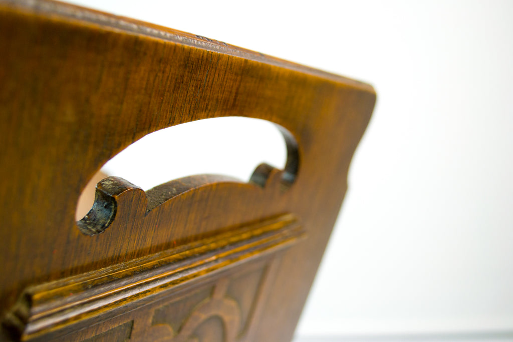 Arts & Crafts Oak Magazine or Folio Stand