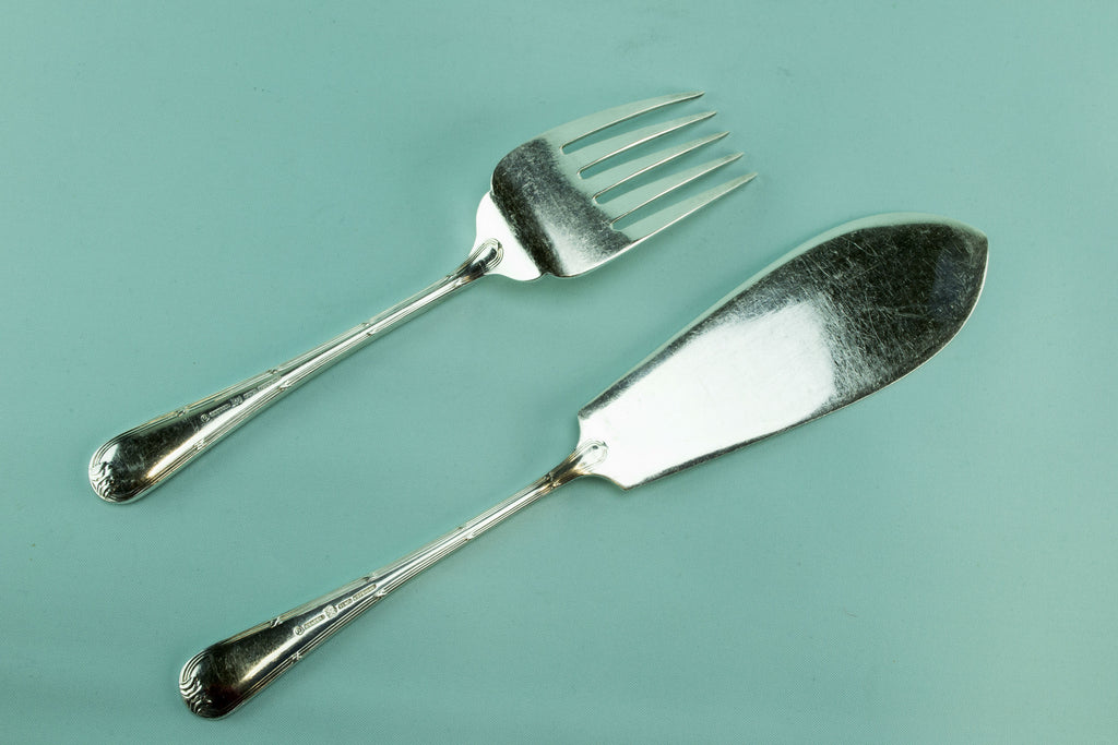 Elkington serving fork and knife, 1962 by Lavish Shoestring