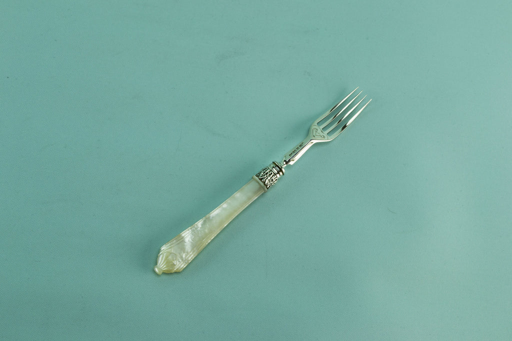 Sterling silver small fork, 1881