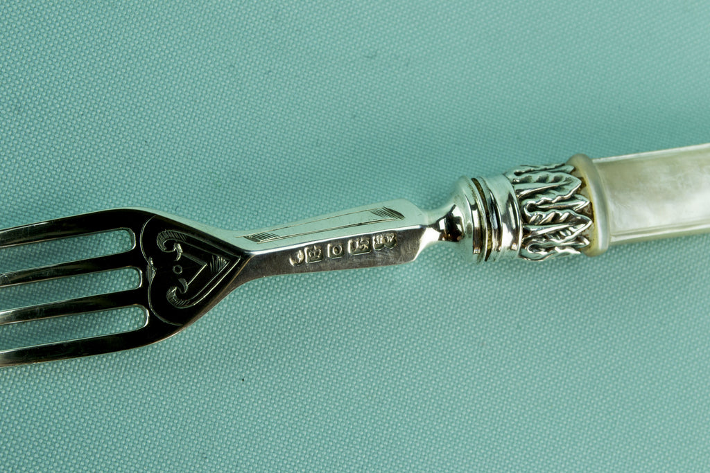 Sterling silver small fork, 1881 by Lavish Shoestring