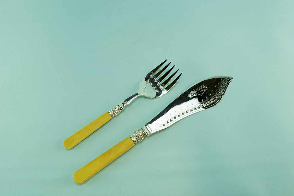 Large serving set, late 19th c