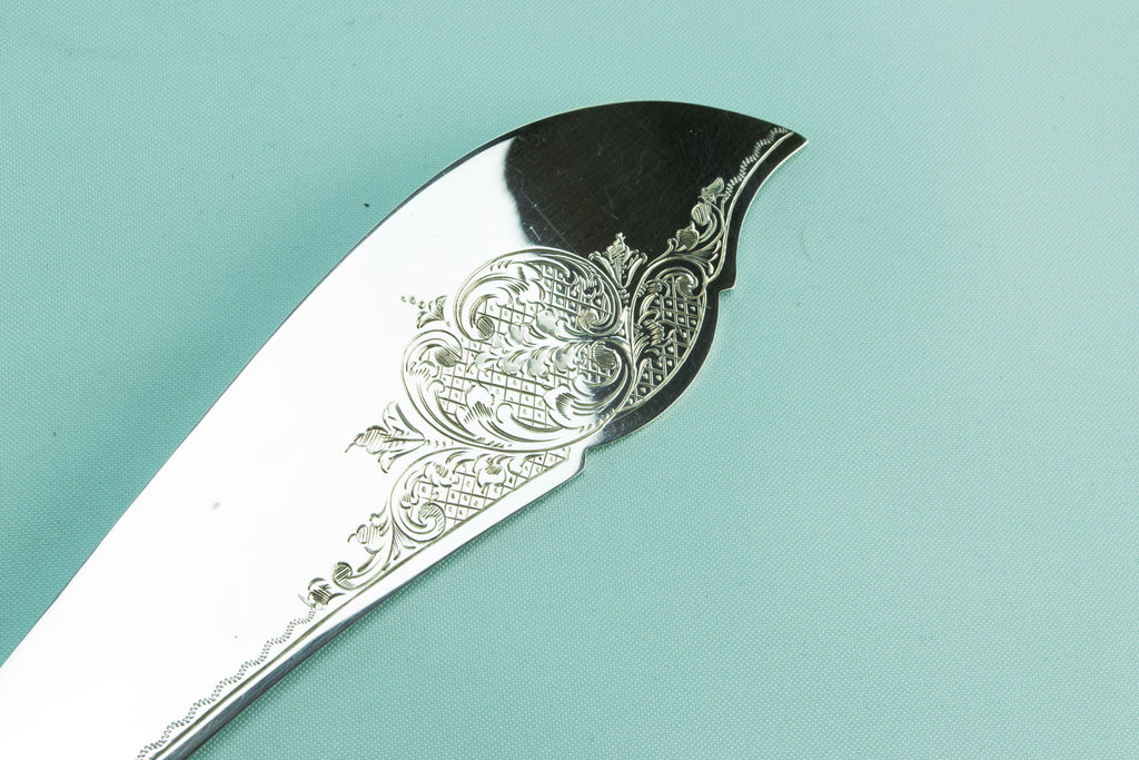 Large serving fork & knife, 1915 by Lavish Shoestring