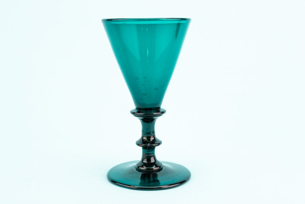 Green Wine Glasses, English circa 1820