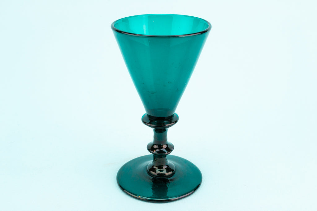 Green Wine Glasses, English circa 1820
