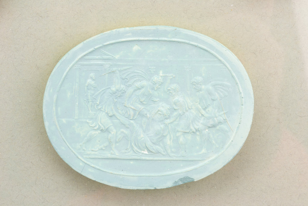 Grand Tour Plaster Cameos Framed, Italian 19th Century