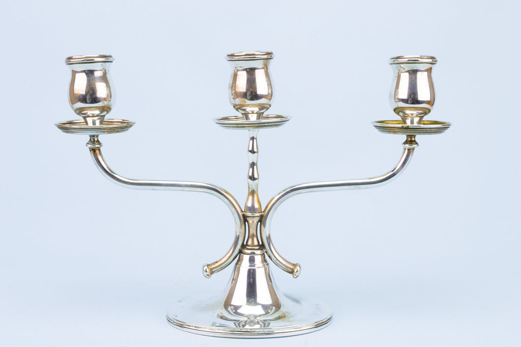 Solid Silver Candelabra Vintage Italian