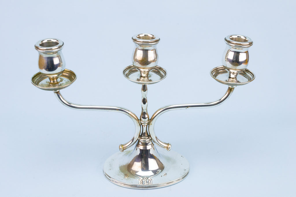 Solid Silver Candelabra Vintage Italian