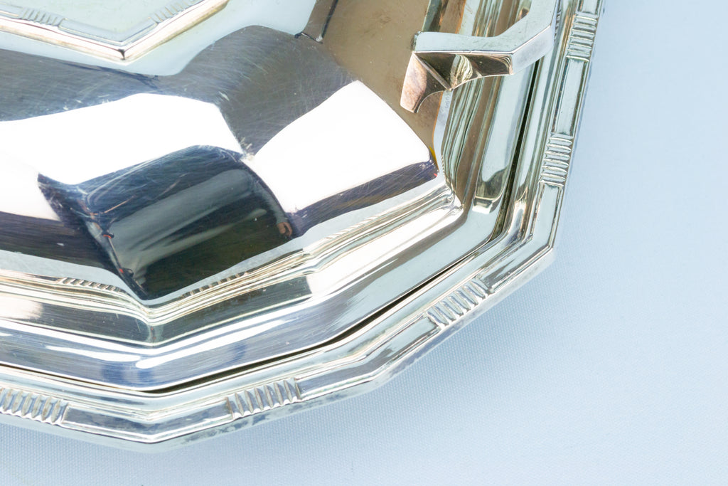 Serving Hot Dish with Lid Art Deco 1920s