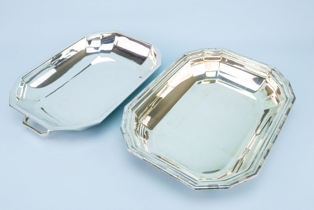 Serving Hot Dish with Lid Art Deco 1920s