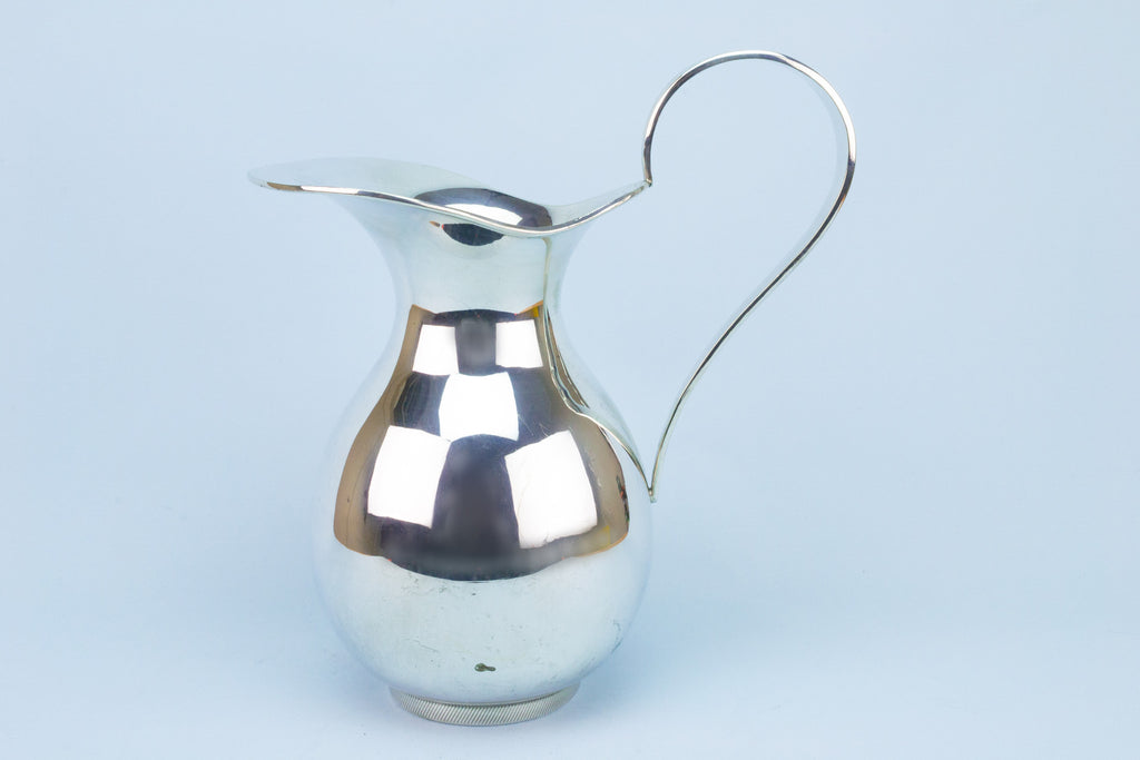 Large Silver Coloured Water Jug