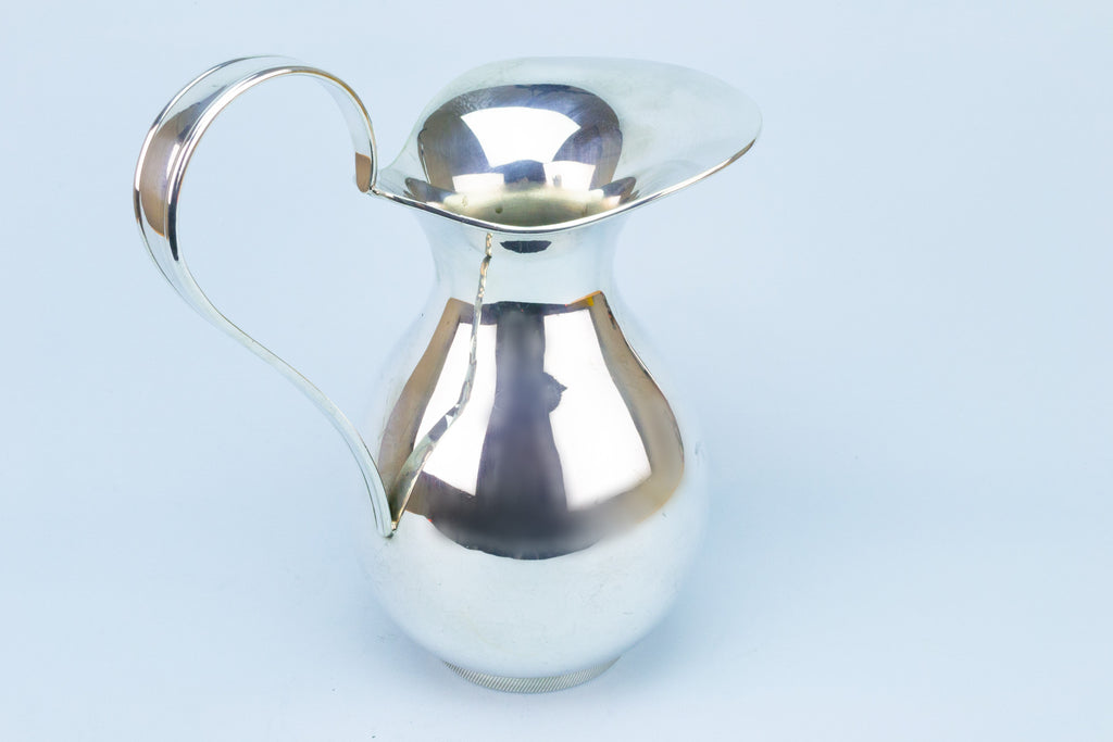 Large Silver Coloured Water Jug