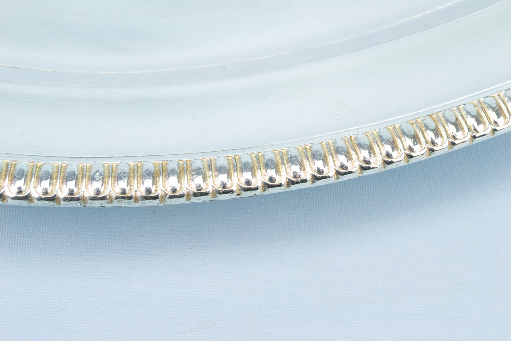 Medium Silver Plated Serving Tray 1930s