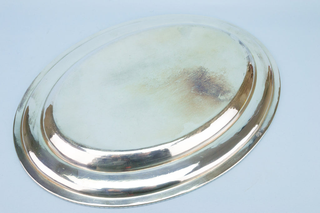 Medium Silver Plated Serving Tray 1930s