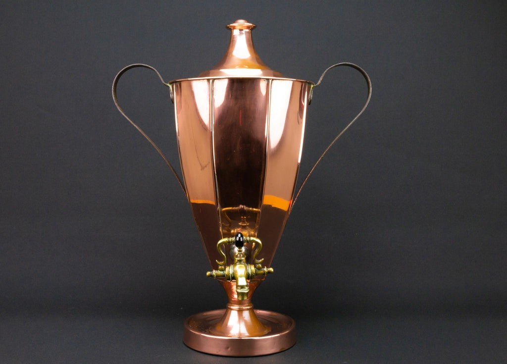 Regency Copper Hot Water Urn Early 1800s