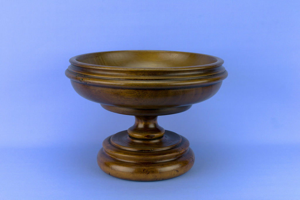 Turned Wood Fruit Bowl, English 1930s