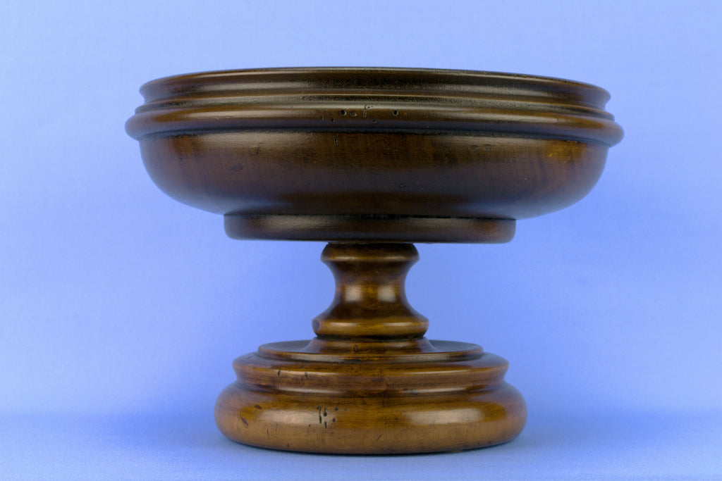 Turned Wood Fruit Bowl, English 1930s