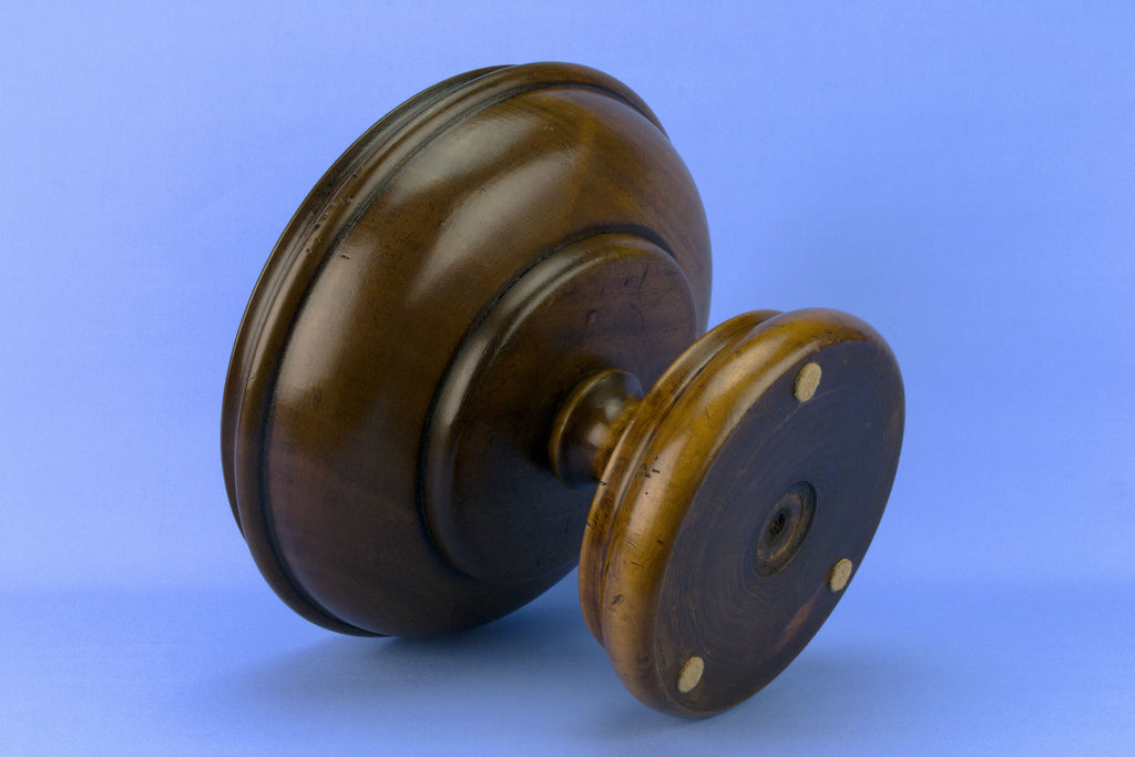 Turned Wood Fruit Bowl, English 1930s
