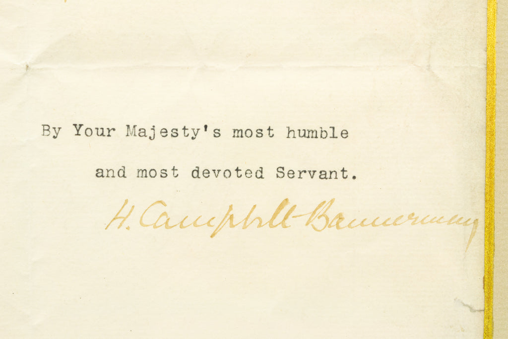 Queen Victoria Signed Document from 1894