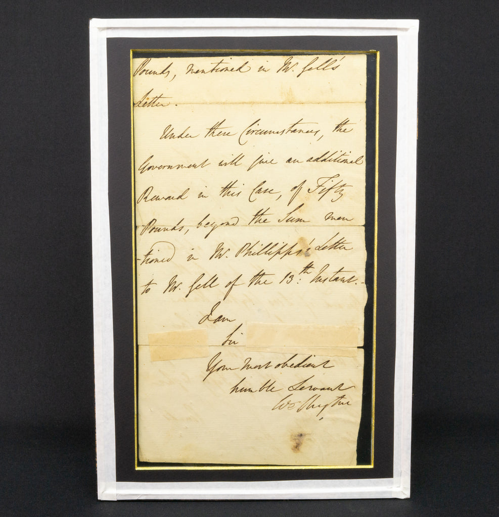 Letter by Duke of Wellington, 1834