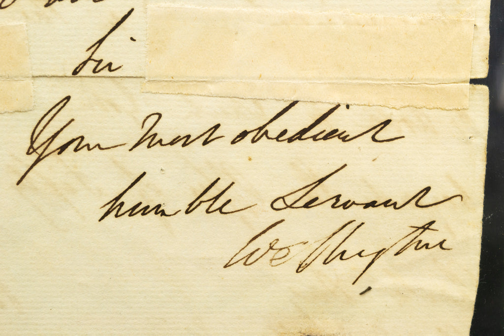 Letter by Duke of Wellington, 1834