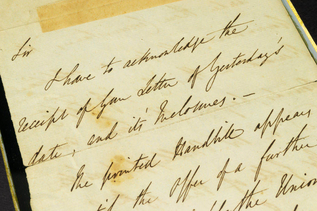 Letter by Duke of Wellington, 1834