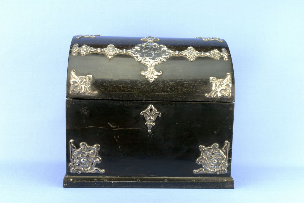 Black & Silver Letter Box, English Circa 1880