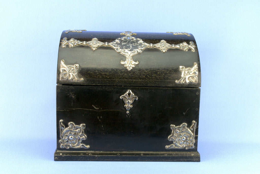 Black & Silver Letter Box, English Circa 1880