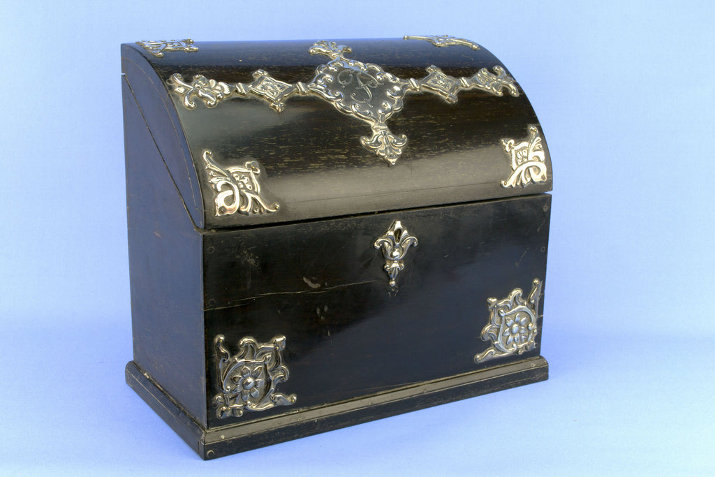 Black & Silver Letter Box, English Circa 1880