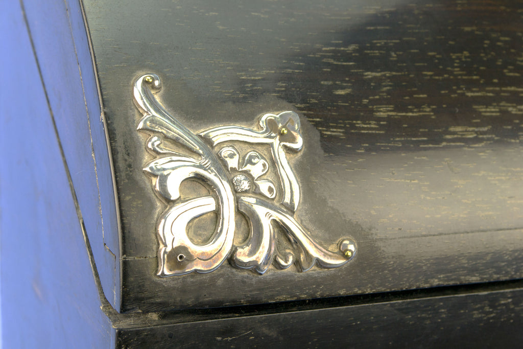 Black & Silver Letter Box, English Circa 1880