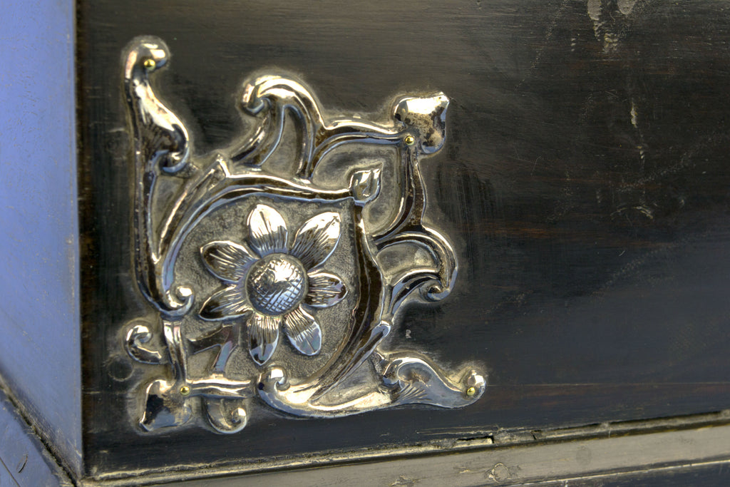 Black & Silver Letter Box, English Circa 1880