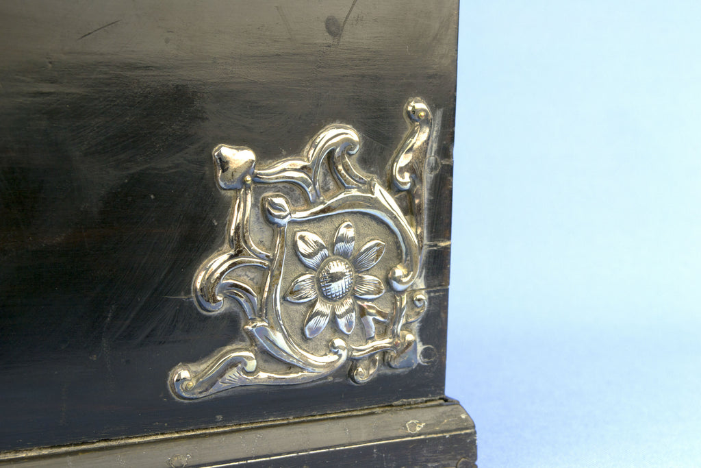 Black & Silver Letter Box, English Circa 1880