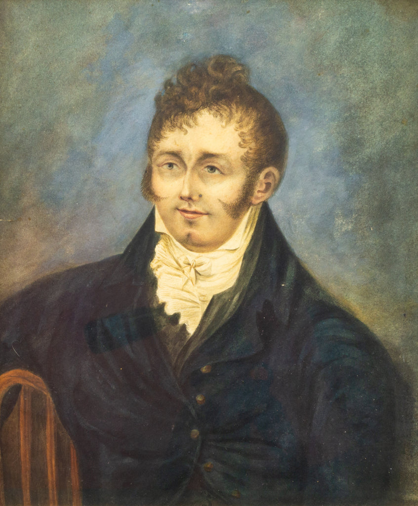 1810 Watercolour Portrait of a Regency Gentleman