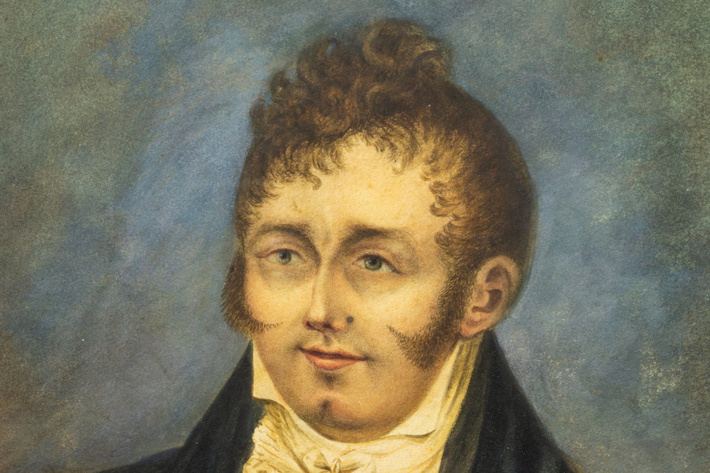 1810 Watercolour Portrait of a Regency Gentleman