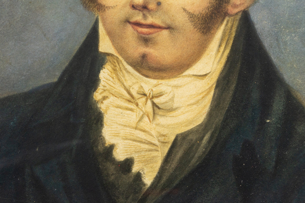 1810 Watercolour Portrait of a Regency Gentleman