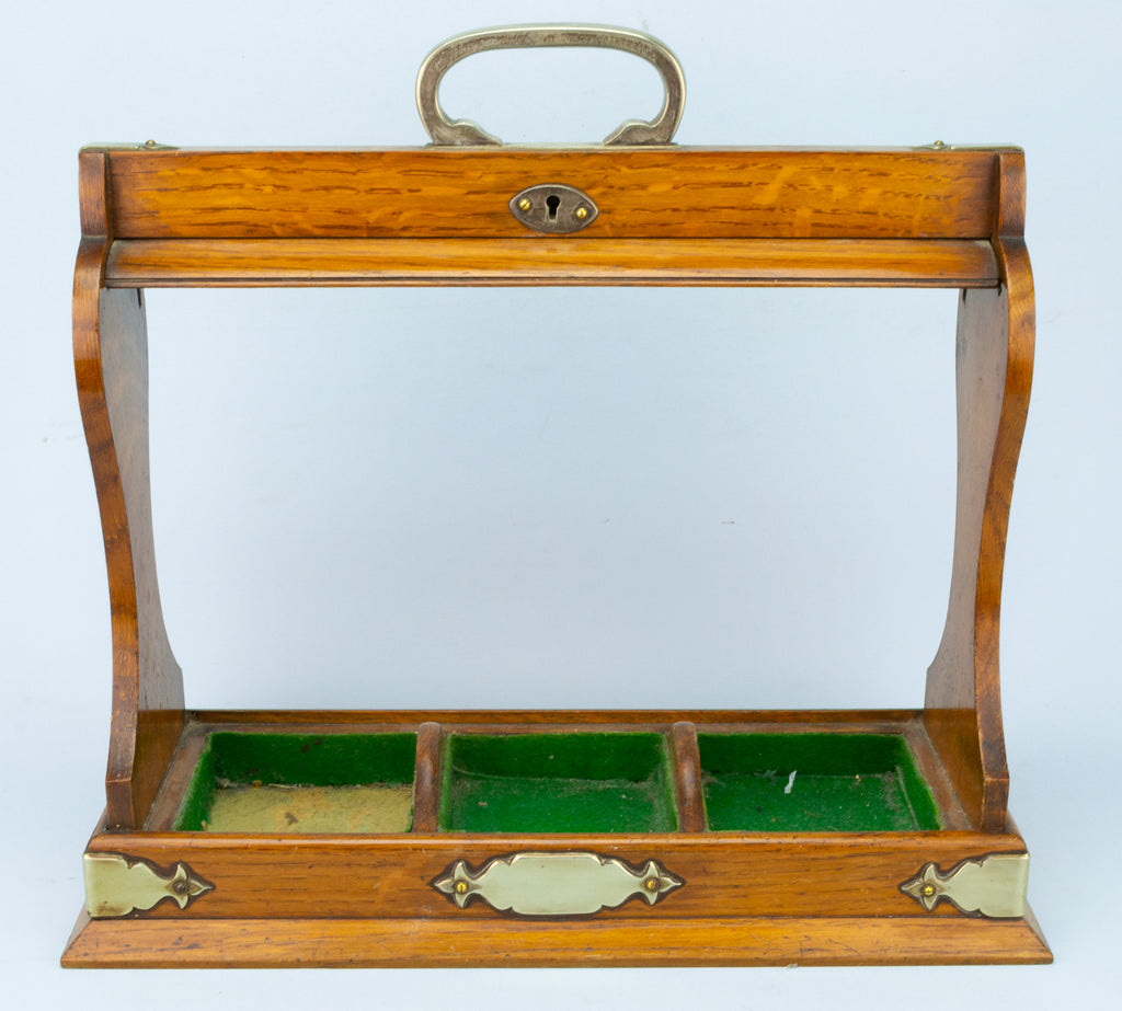 Tantalus for Three Square Decanters, English circa 1900